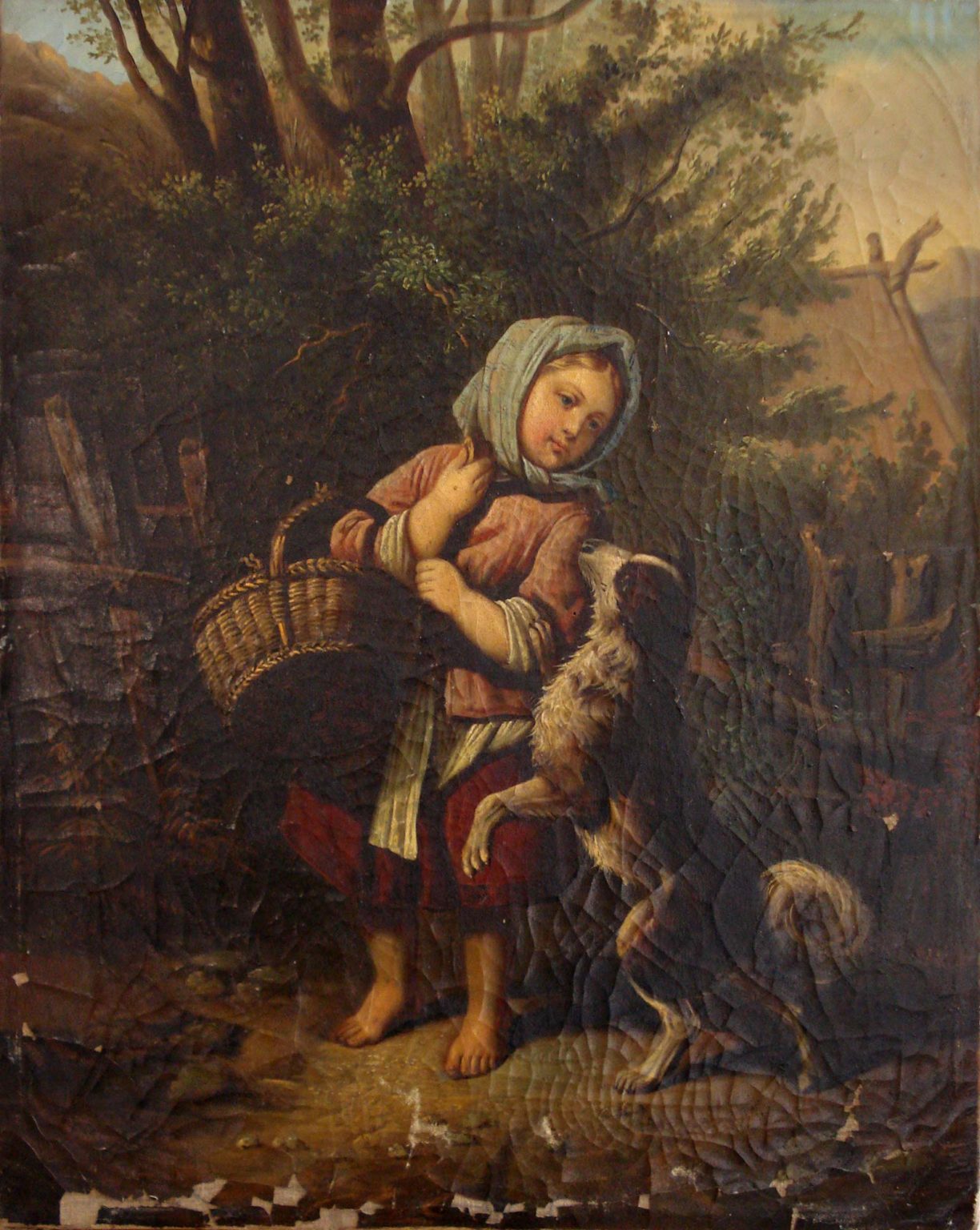 Bauernmädchen - vorher